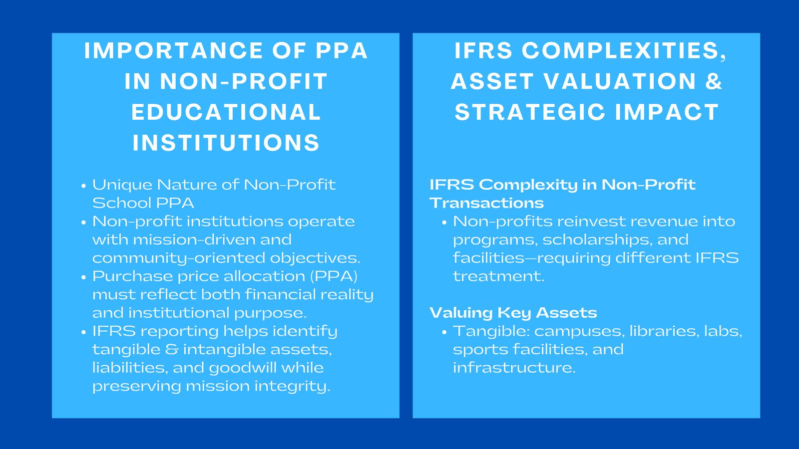 Allocating Purchase Price in Non-Profit Educational Institutions