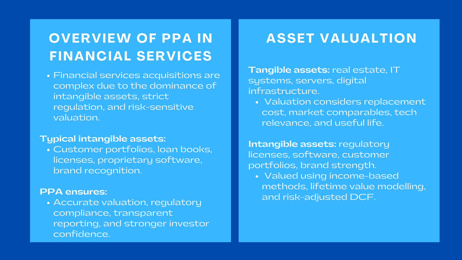 Case Study Purchase Price Allocation in a Financial Services Company