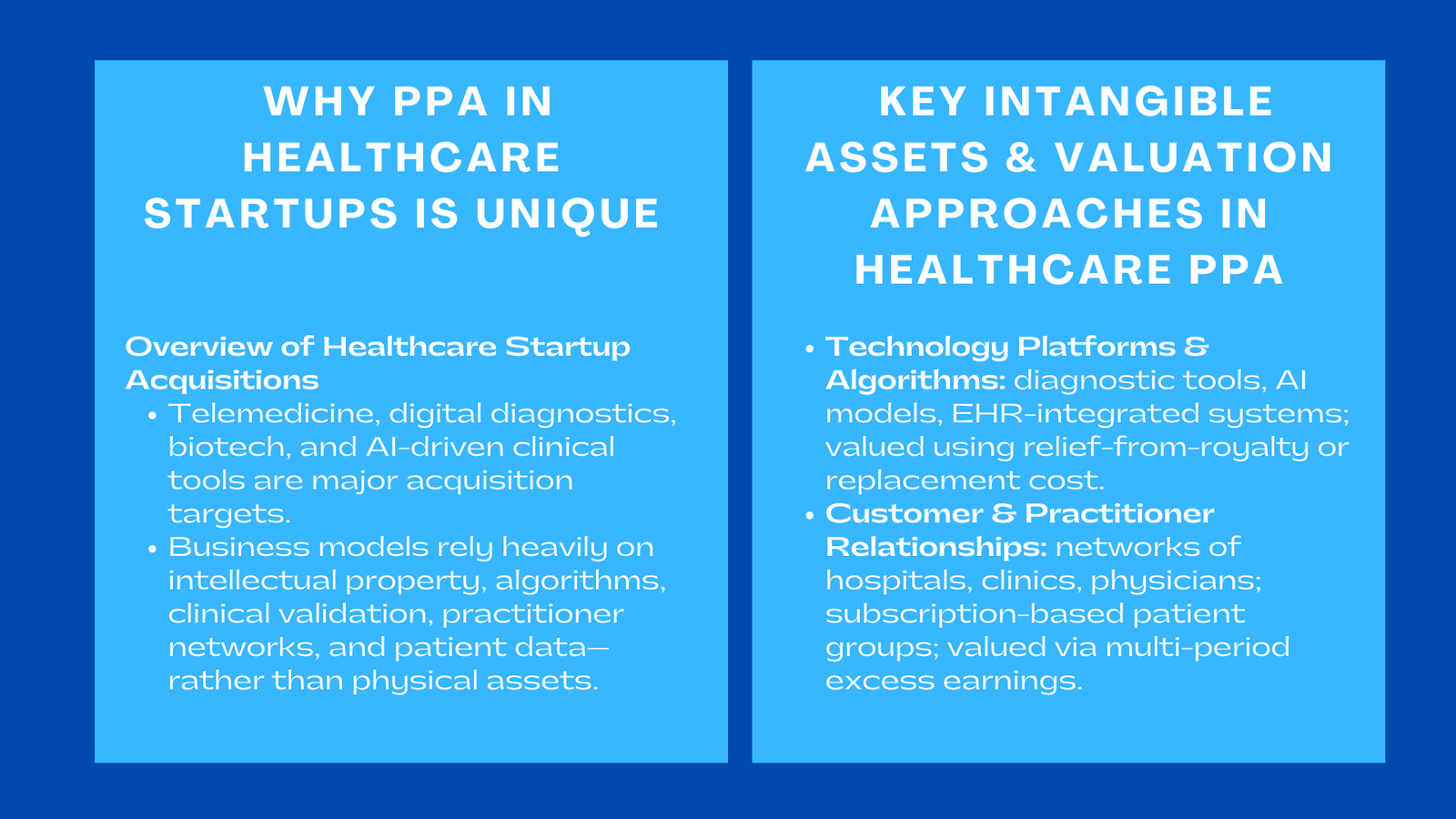 How Healthcare Startups Allocate Purchase Price