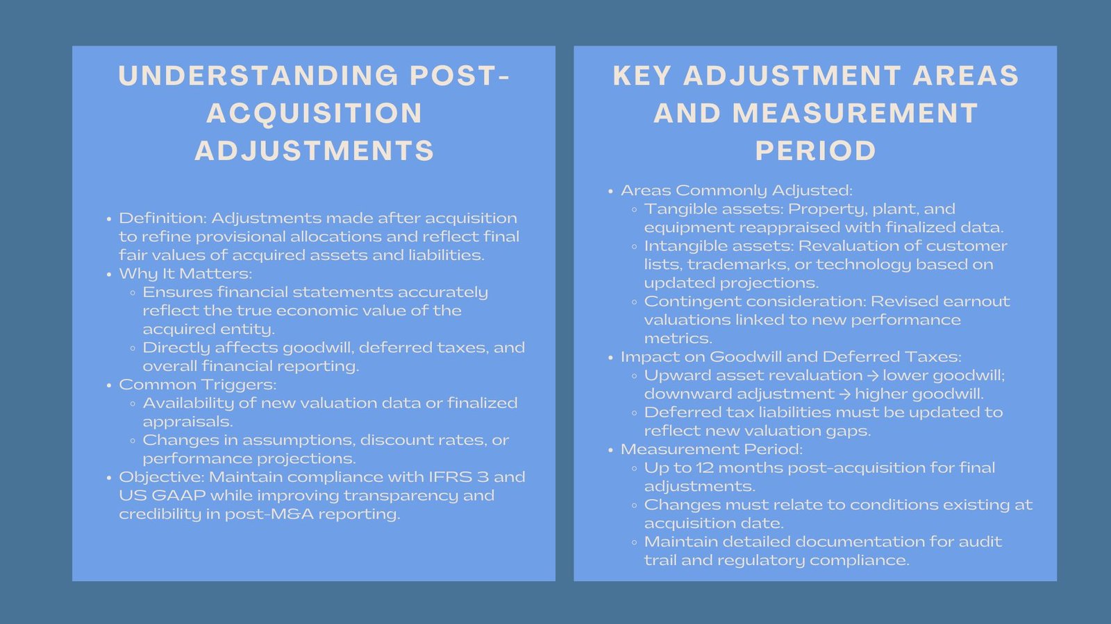 Certified Post-Acquisition Adjustments Training