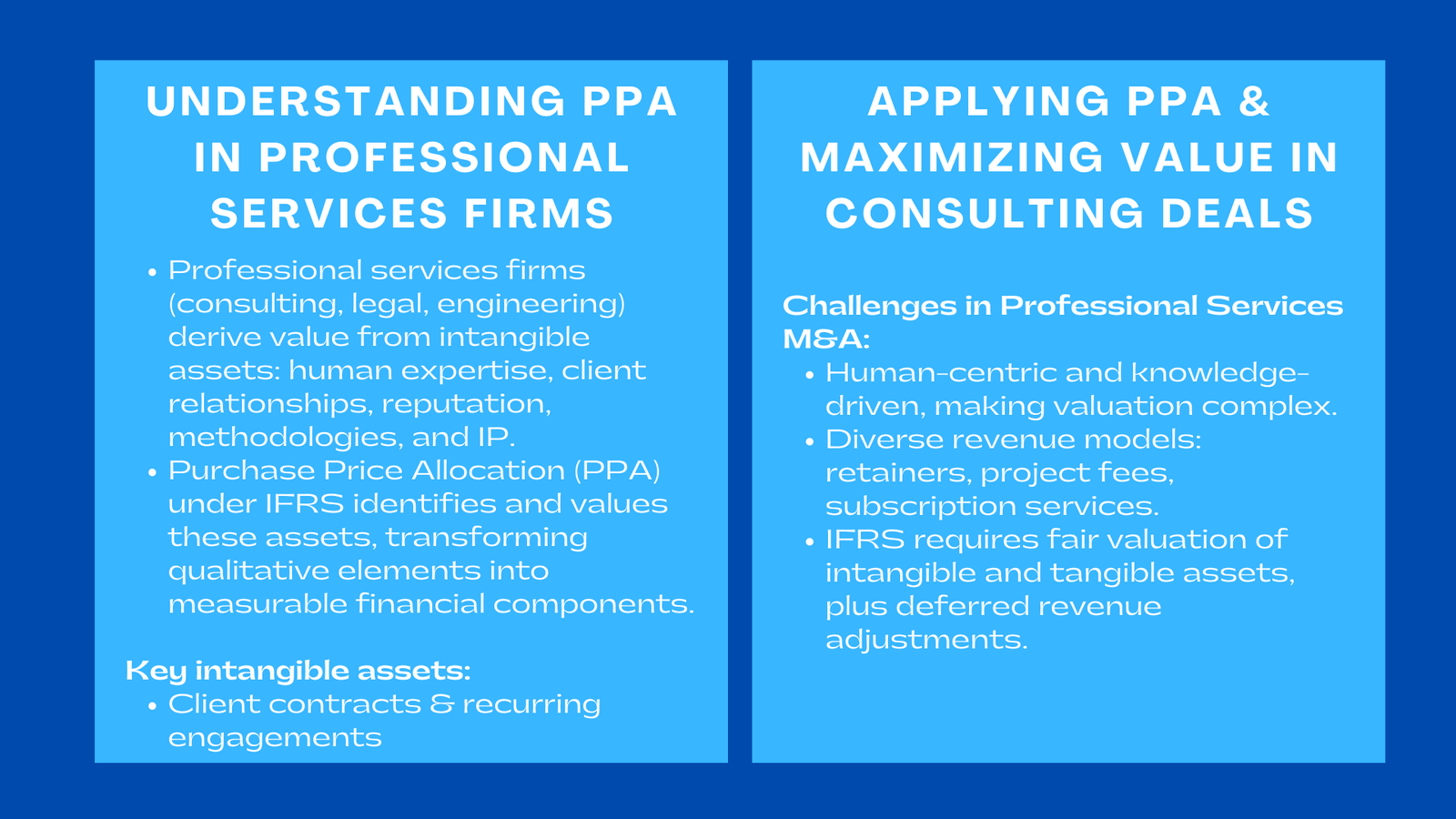 Purchase Price Allocation in Professional Services Firms